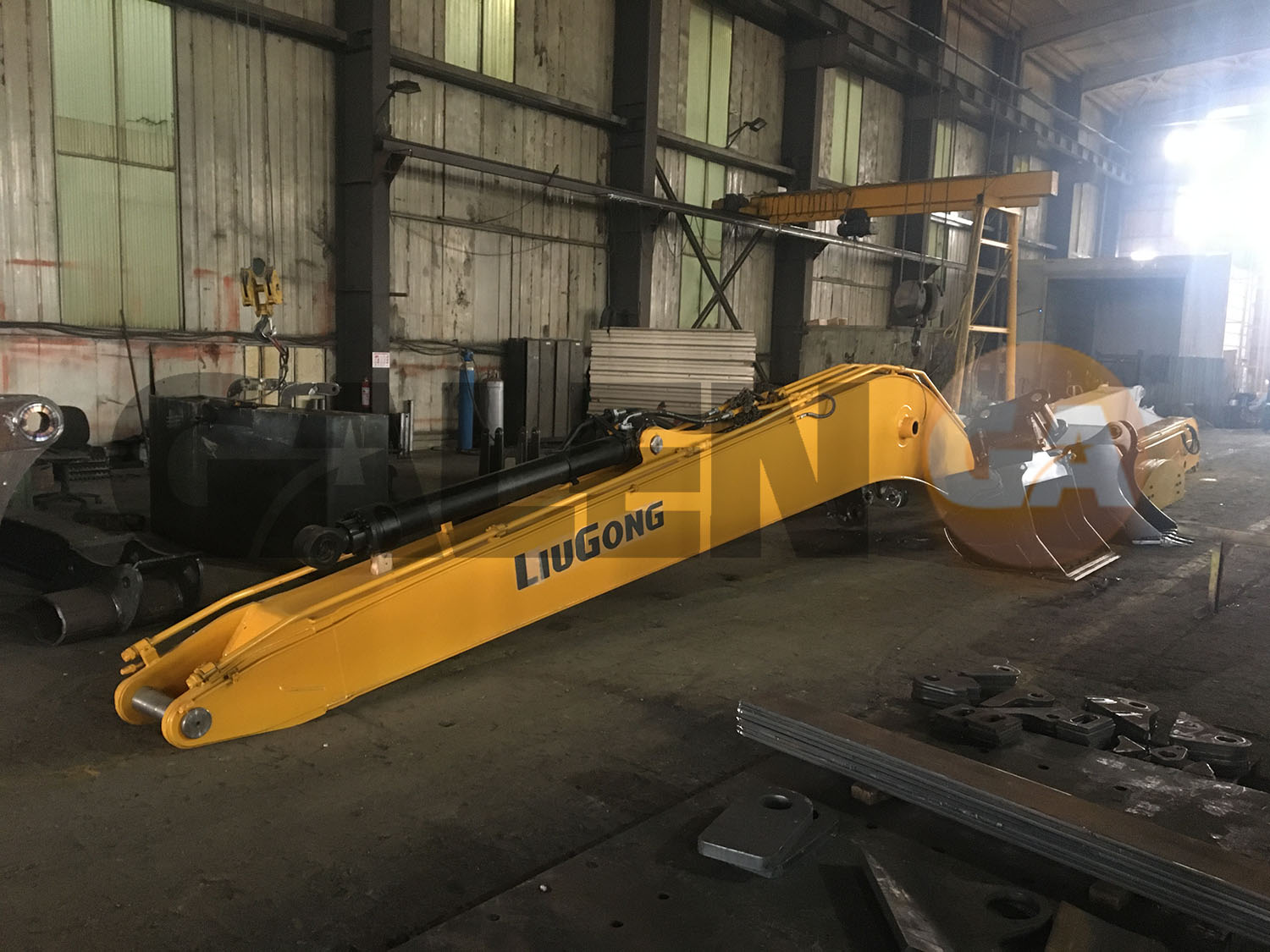 Excavator Boom Arm Long Reach Boom Arm Attachments